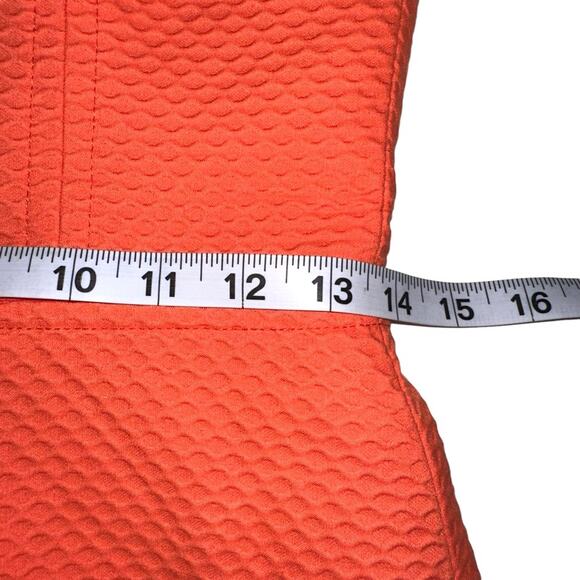 Trina Turk White Cap Bustier Orange Top in Bellini 2 - Picture 8 of 10